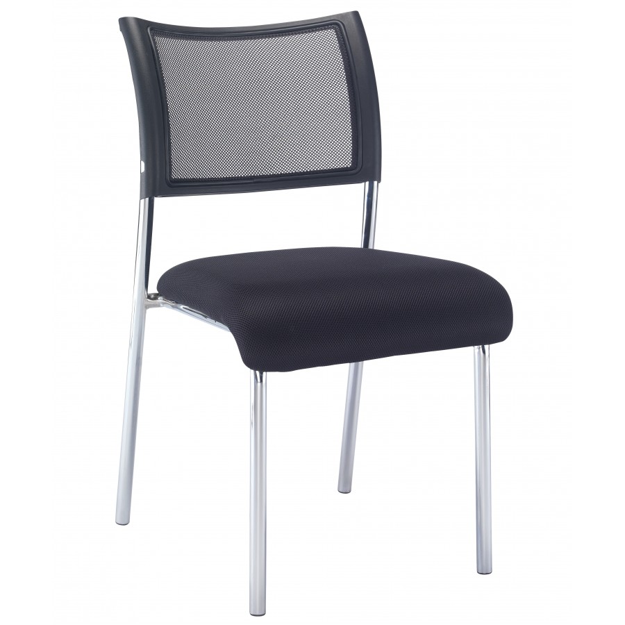 Jupiter Mesh Back Chrome Frame Meeting Chairs 